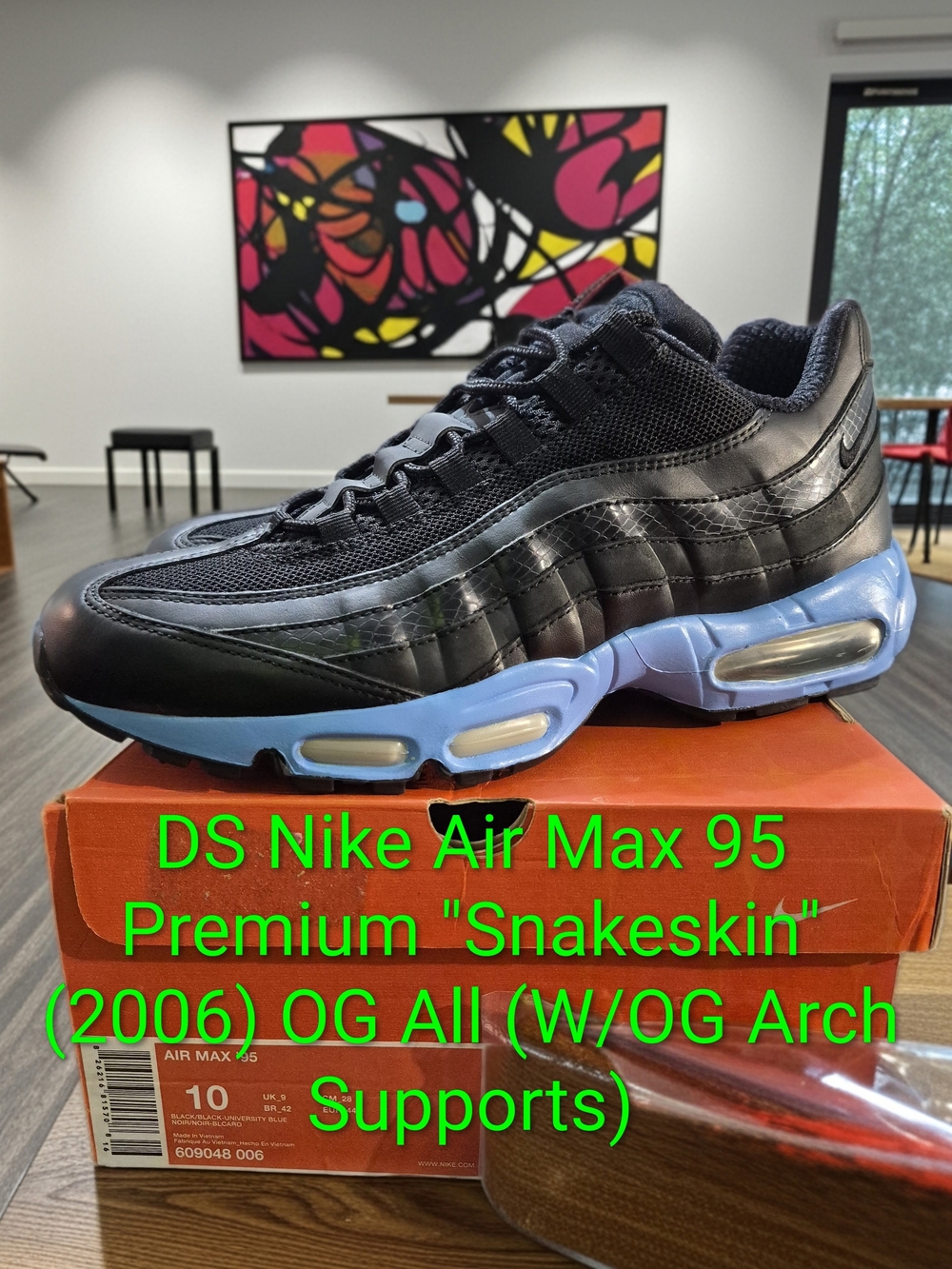 Nike Air Max 95 Premium "Snakeskin" (2006) M10/W11.5 New OG All Wear At Own Risk